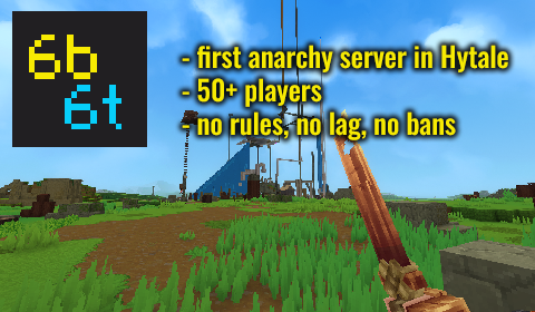 Banner del servidor Hytale 6b6t