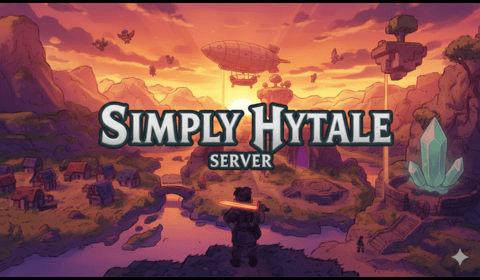 Banner del servidor Hytale Simply Hytale